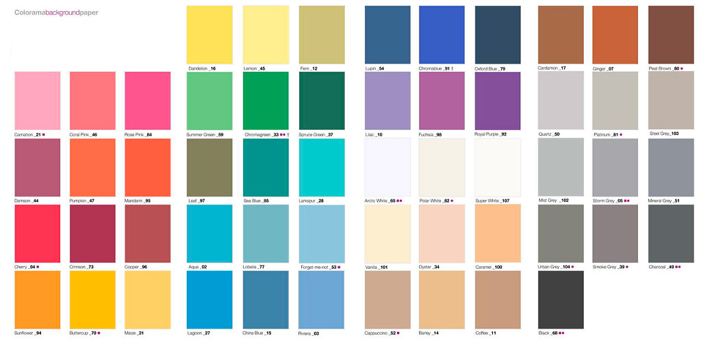 Colorama Hintergrundfarben